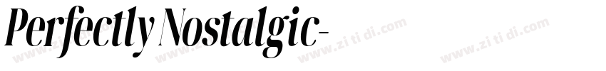 Perfectly Nostalgic字体转换